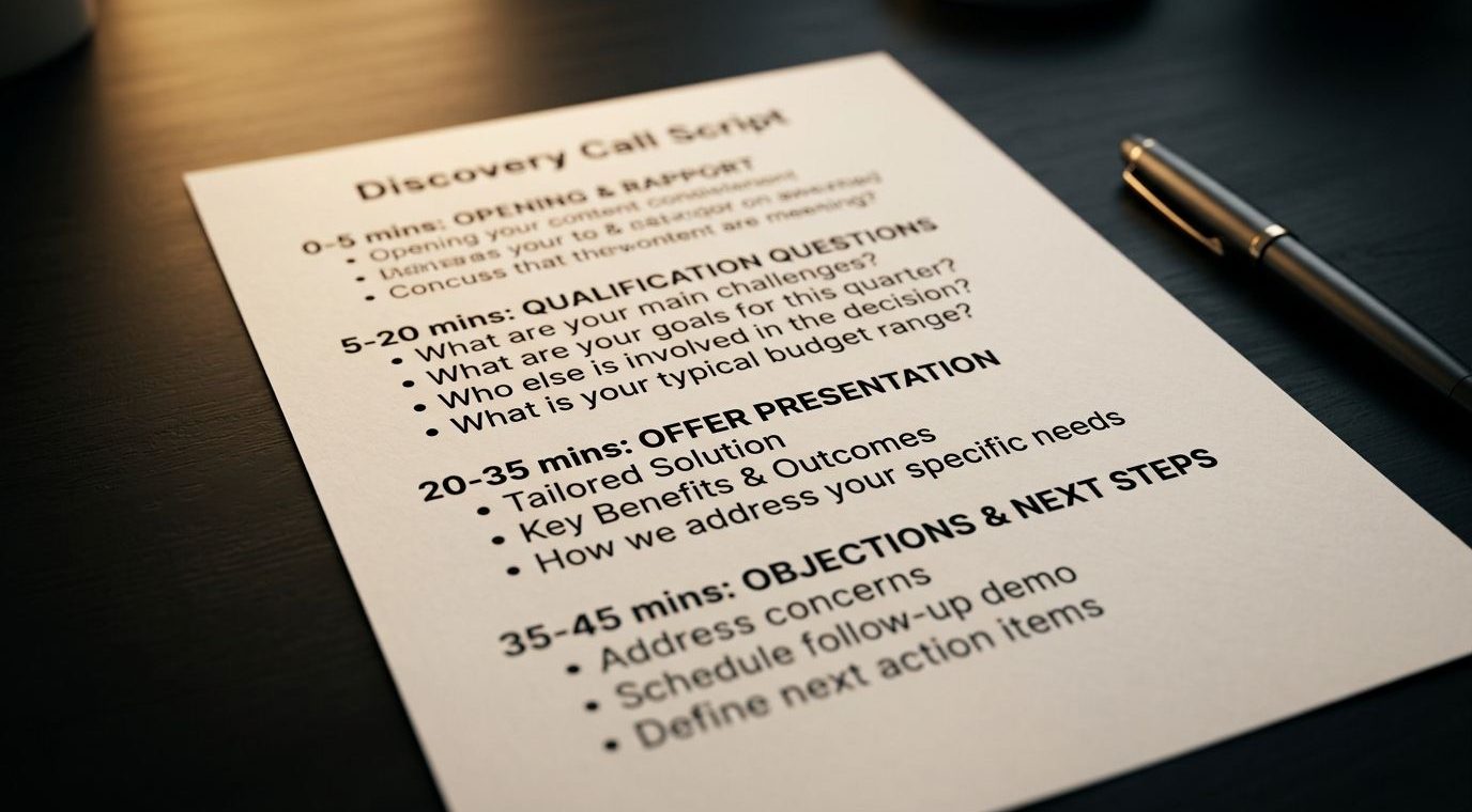 Discovery Call Script & Session Structure for Coaches