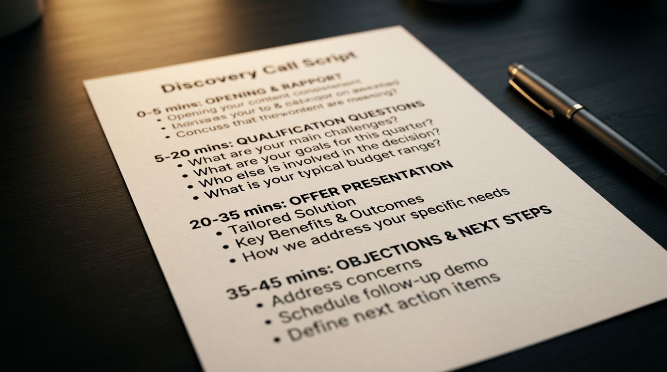 Discovery Call Script & Session Structure for Coaches