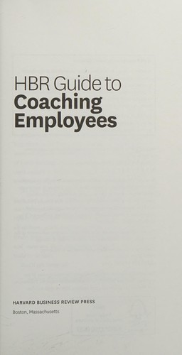 HBR Guide to Coaching Employees book cover