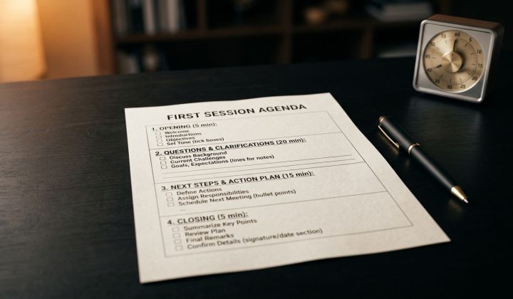 How to run a professional first coaching session
