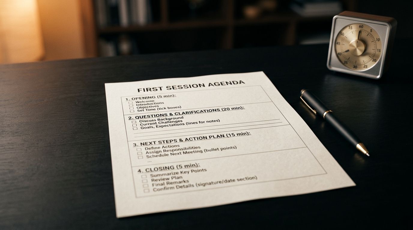 How to run a professional first coaching session