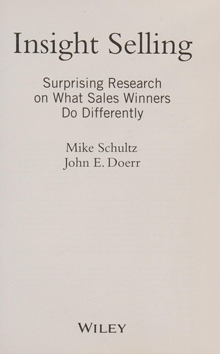 Insight Selling book cover