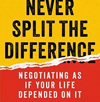 Never Split the Difference book cover
