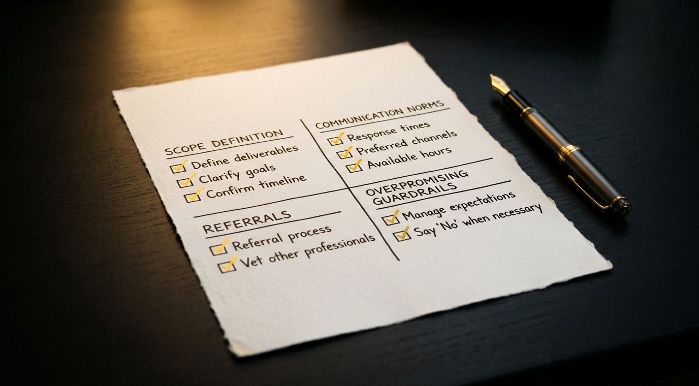 The professional coaching boundaries checklist for new coaches