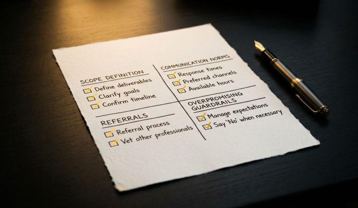 The professional coaching boundaries checklist for new coaches