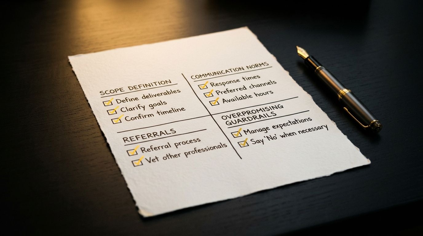The professional coaching boundaries checklist for new coaches