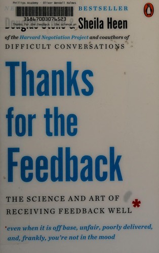 Thanks for the Feedback book cover