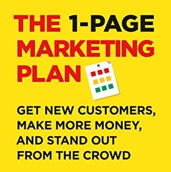 The 1-Page Marketing Plan book cover