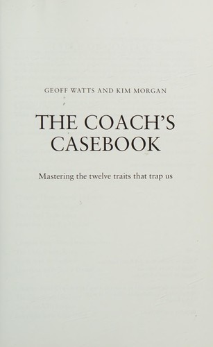 The Coach's Casebook book cover